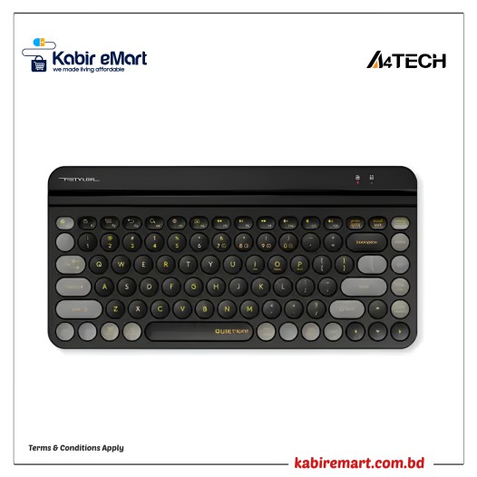A4TECH Fstyler FBK30 Bluetooth & 2.4G Wireless Keyboard with Bangla