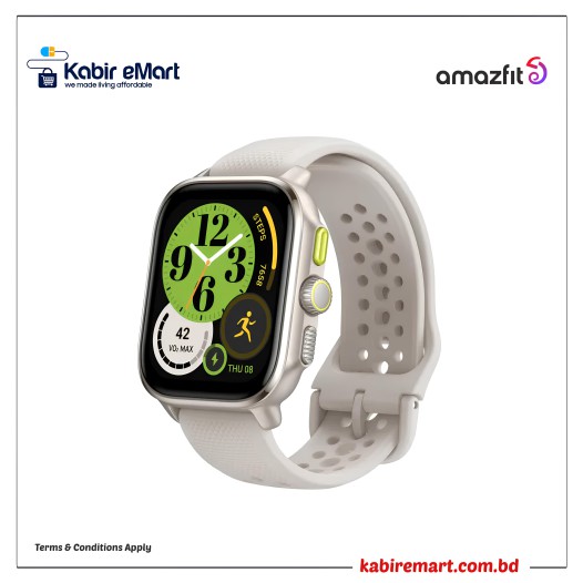 Amazfit Cheetah Square Ultra-large 1.75" AMOLED Display Smart Watch