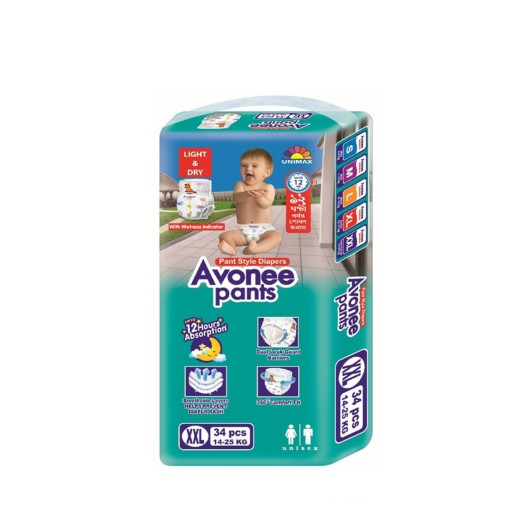 Avonee Pants Extra Large XXL (14-25KG) 34 pcs