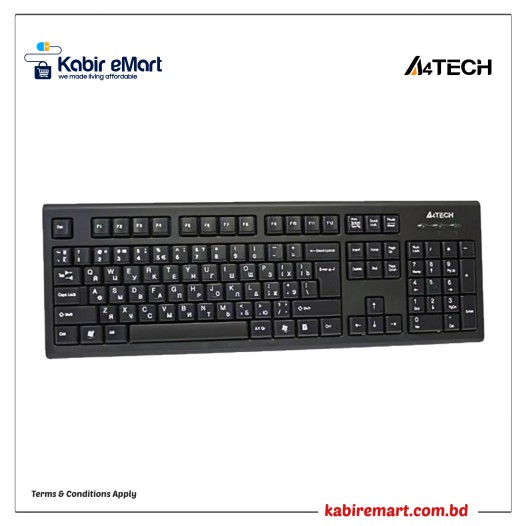A4TECH KR-85 Comfort Round-edge Keyboard