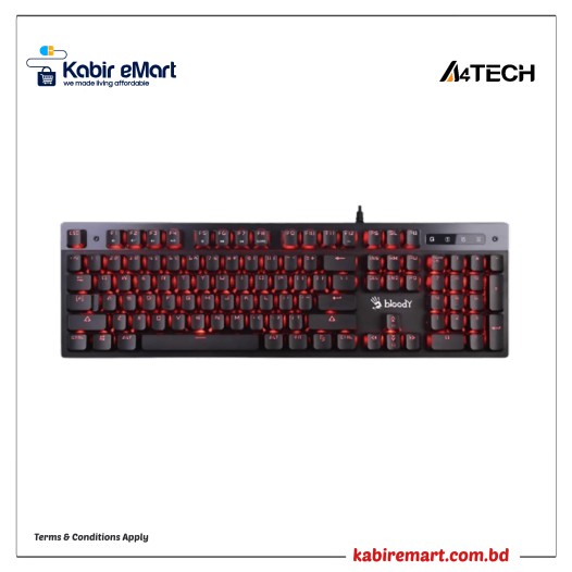 A4TECH BLOODY B760 LIGHT STRIKE GAMING KEYBOARD - RED LED