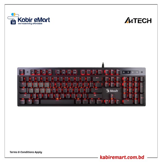 A4TECH Bloody B500N Mecha Like Gaming Keyboard Grey