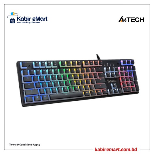 A4TECH Bloody S510N Mechanical Blue Switch RGB Gaming Keyboard