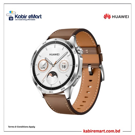 HUAWEI WATCH GT 4 46 mm Bluetooth Calling Smart Watch Brown
