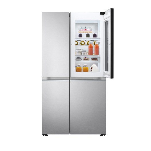 647L side-by-side-fridge with InstaView Door-in-Door™ in New Noble Steel