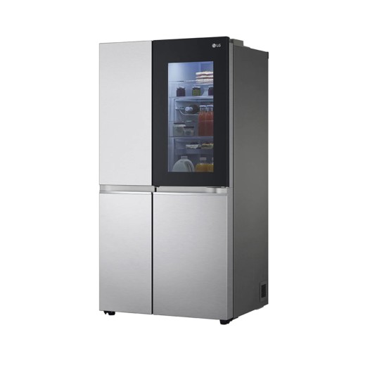 647L side-by-side-fridge with InstaView Door-in-Door™ in New Noble Steel