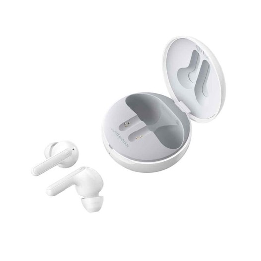 LG Tone Free Wireless Earbuds with ANC, 99.9% Bacteria Free, Prestigious British Meridian Sound, Triple Microphones in Each Earbud and IPX4 HBS-FN7/W