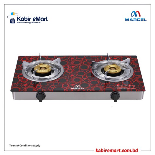 MGS-GDC90 (LPG/NG) (LPG/NG) Marcel Gas stove Glass Top Double Burner