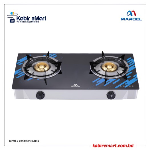 MGS-Sweety Double (LPG/NG) Marcel Gas stove Glass Top Double Burner