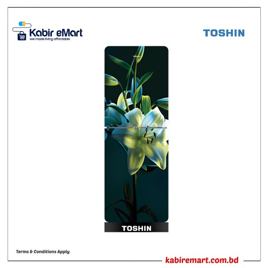 Toshin Rancon Top Mount White Orchids Refrigerator  TTW-212GDSWO 212L TTW-212GDSWO