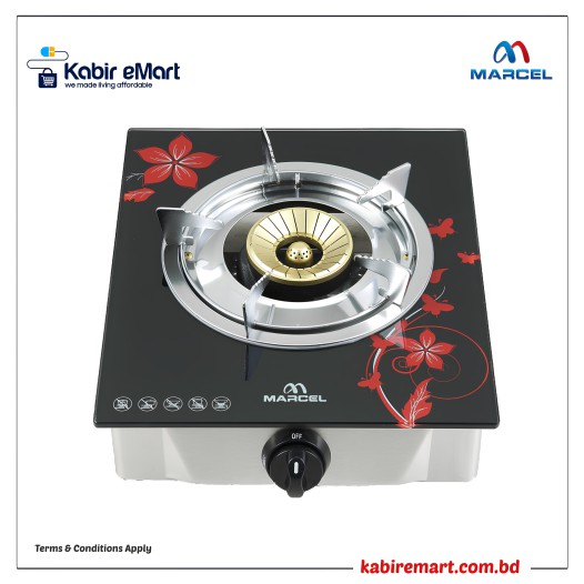 MGS-GSC90 (LPG) Marcel Gas stove Glass Top Single Burner