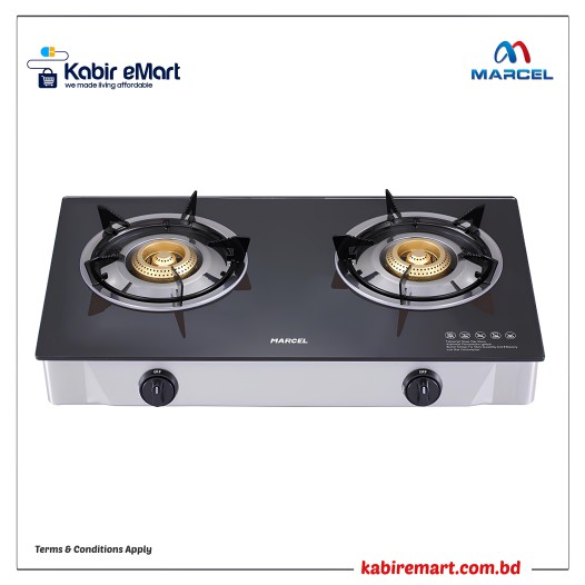 MGS-GH2 PLAIN BLACK (LPG/NG) Marcel Gas stove