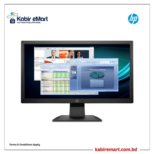 HP P204v 19.5 Inch HD LED Monitor (HDMI, VGA)