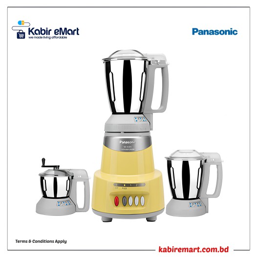 Panasonic Mixer Grinder  MX-AV325  Topaz Yellow