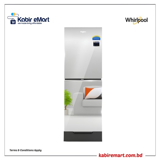 Whirlpool Fresh Magic Pro Mirror Inverter Frost Refrigerator  278L GD