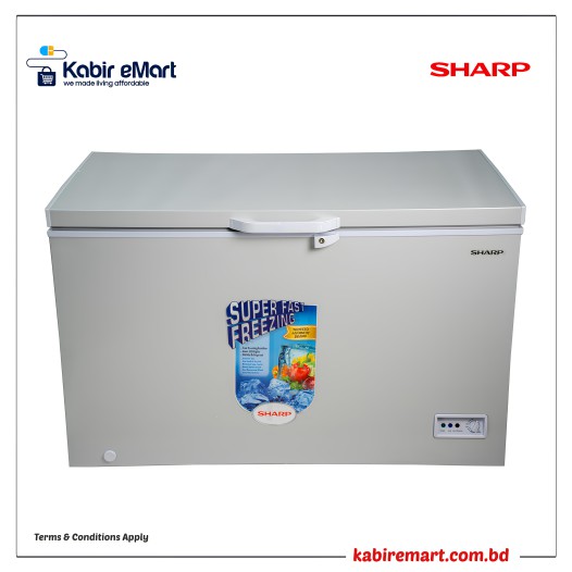 Sharp 354L (Net) 490L (Gross) SCF-K490X-SL3 Chest Freezer