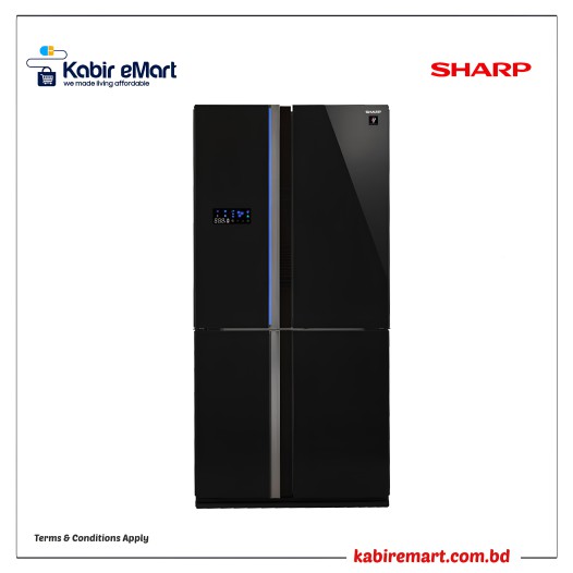 Sharp 678 Ltr. (SJ FS85V BK5) Non-Frost French Door Refrigerator