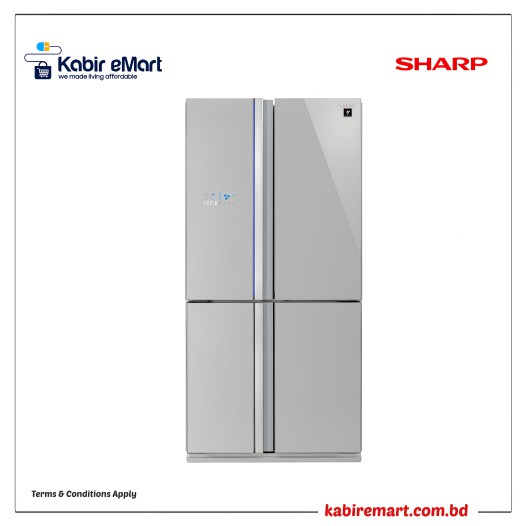 Skip to the end of the images gallery Skip to the beginning of the images gallery Sharp 678 Ltr. (SJ FS85V SL5) Non-Frost French Door Refrigerator