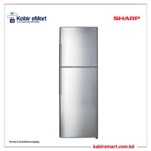 Sharp 385 Ltr. (SJ-S430-SS3) Non-Frost Top Freezer Refrigerator