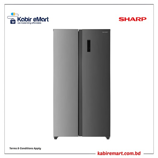 Sharp 521L (SJ-X655-HS3) Inverter Side by Side Refrigerator