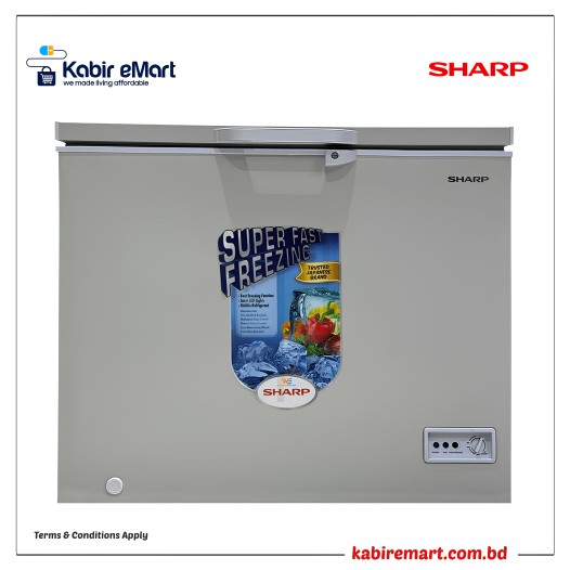 Sharp 280 Ltr (Net), 400 Ltr (Gross) SCF-K400XL-SL2 Chest Freezer