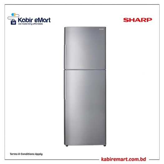 Sharp Top Freezer Refrigerator (SJ-SM34E-SS), 304Ltr.