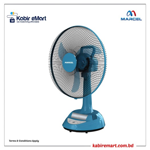 M17OA-MS (Stand-Blue, Base-Blue) (17")  Marcel Rechargeable Table Fan