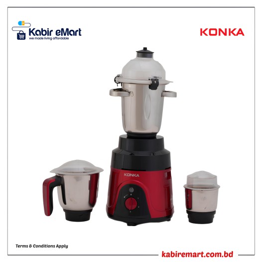 KONKA Mixer Grinder Master Cook Metallic Coating 850 Watt