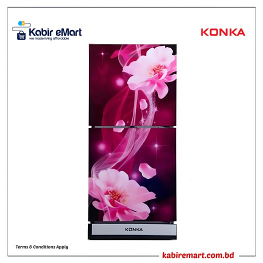 KONKA Refrigerator-KRB-190GB Purple Camilla-2-Door, Bottom Freezer 190 L