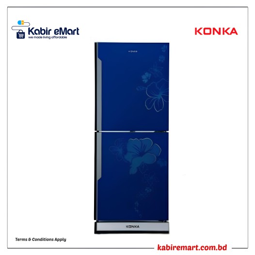 KONKA Refrigerator-KRT-315GB-Blue, Upper Freezer 315 L