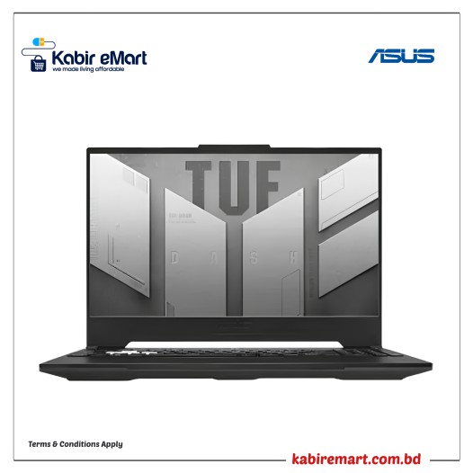 Asus TUF Dash F15 FX517ZE Core i5 12th Gen RTX 3050 Ti 4GB Graphics 15.6" FHD WV Gaming Laptop