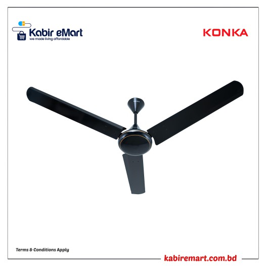 KONKA 56 Inch Ceiling Fan Black