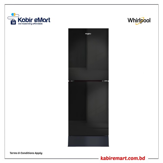 Whirlpool Refrigerator Fresh   Magic Pro   236L   Crystal Black