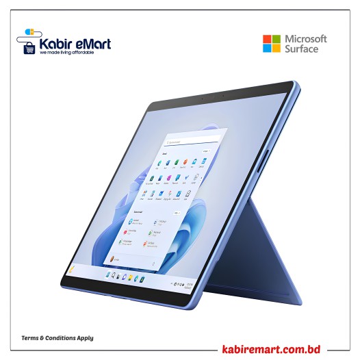 Microsoft Surface Pro 9 Core i7 12th Gen 16GB RAM 256GB SSD 13" 120Hz Touch Laptop Sapphire (QIM-00033)