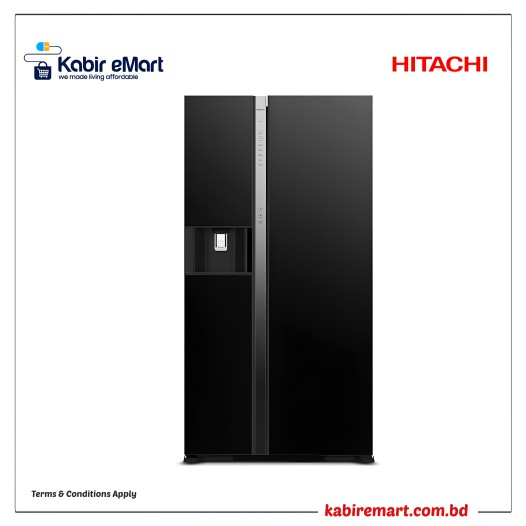 Hitachi Side by Side Refrigerator   R-SX800GPBO GBK   633 L