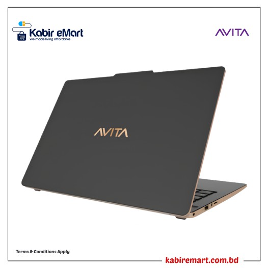 Avita Liber V14 Core i5 11th Gen 14" FHD Laptop Golden Matt Black