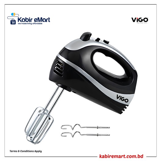 Electric Hand Mixer- ( 2 Hooks and 2 Beaters) Vigo Electric Hand Mixer