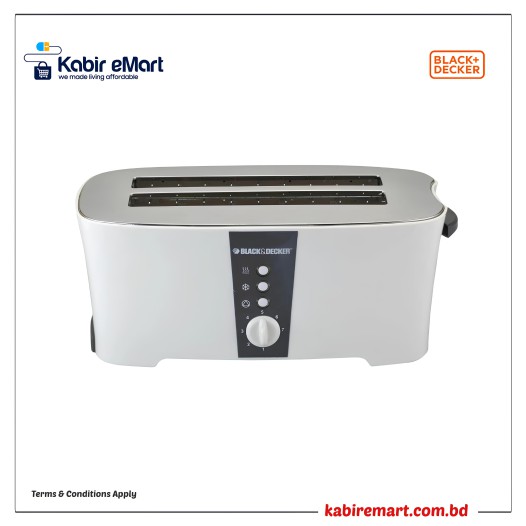 Black & Decker 4 Slice Toaster ET124-B5   1350W