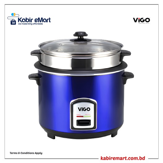 Rice Cooker 3 L SS (50-05) Blue Two Pot Vigo Rice Cooker