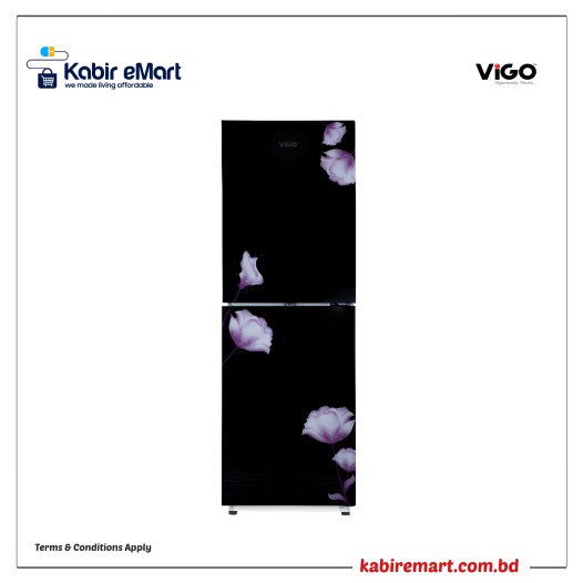 GD Refrigerator RE-216L Mirror Purple FL-BM Vigo Refrigerator