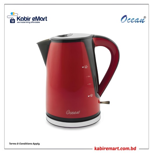 Ocean OEKB16 Electric Kettle - Red