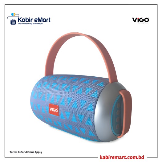 Bluetooth Speaker-02 Gray Vigo Bluetooth Speaker