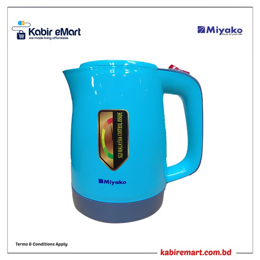 Miyako 1.2L Electric Kettle-Blue (MJK-12 KN)