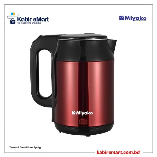 Miyako 2L 1500W Stainless Steel Electric Kettle