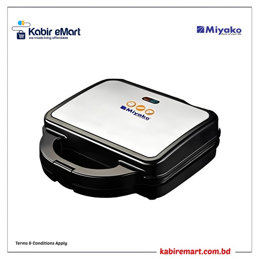 Miyako SM-826 3-in-1 Sandwich-Grill and Waffle Maker