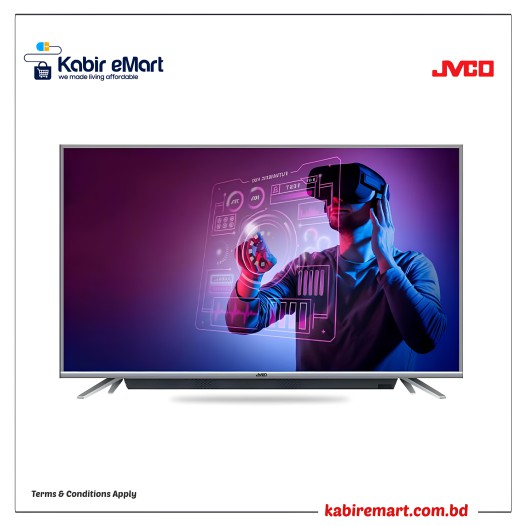 JVCO 65 Inch G22F Google 4K Smart LED TV