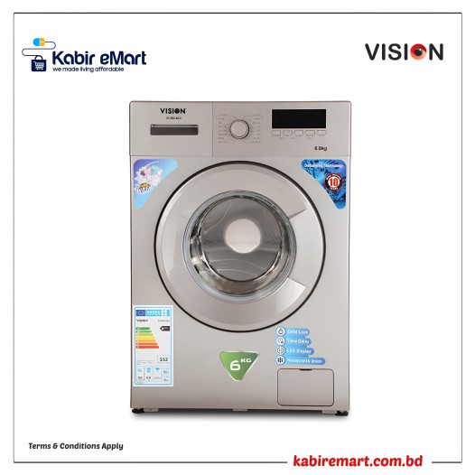 VISION Front Loading Washing Machine 6kg VE