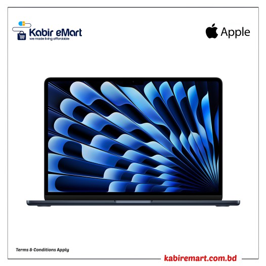 Apple MacBook Air 13 inch M3 Chip (2024) Liquid Retina Display 8GB RAM 512GB SSD Midnight #MRXW3LL/A