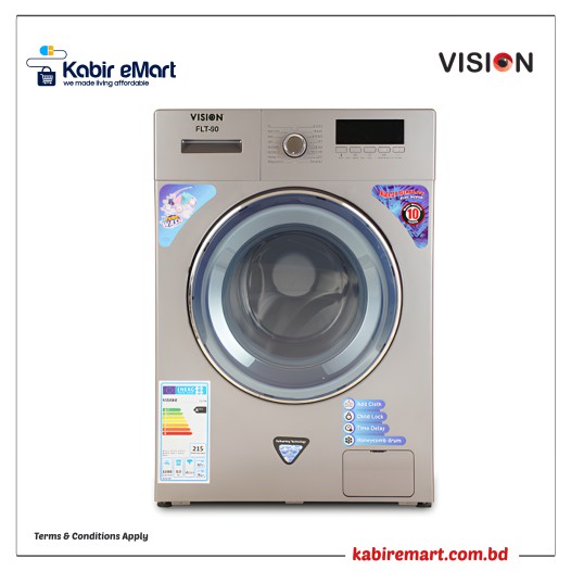 VISION Front Loading Washing Machine FLT90 9kg