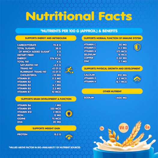 Junior Horlicks Health and Nutrition Drink Stage-2 Jar 500g (Powder Drink)